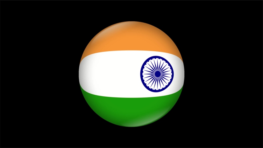 India Flag Round Stock Video Footage - 4K and HD Video Clips | Shutterstock