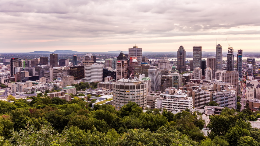 Panoramic Skyline of Montreal, Quebec, Canada image - Free stock photo ...