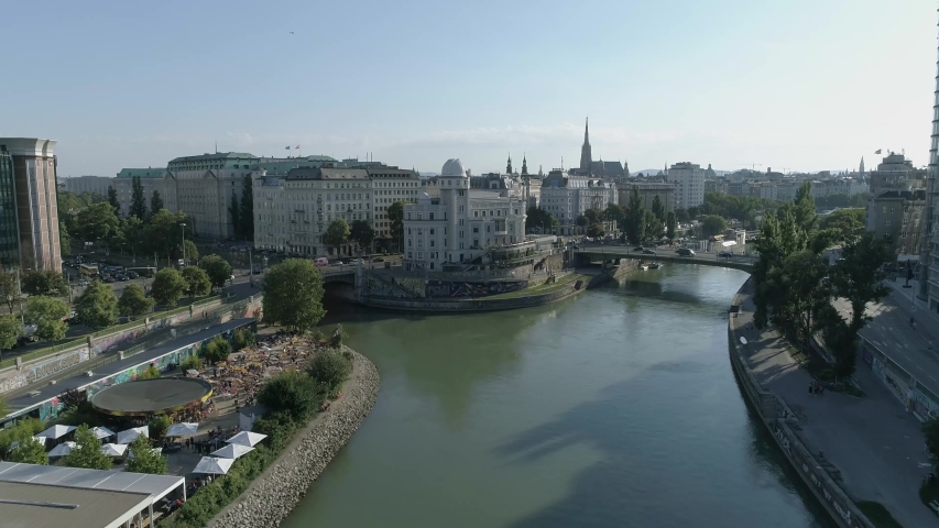 Vienna Donaukanal Landscape In Austria Image Free Stock Photo 