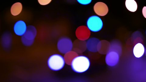 Colorful City Street Lights Out Focus Stock Footage Video (100%  Royalty-free) 10391333 | Shutterstock