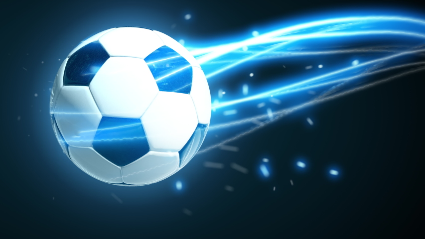 Soccer Ball Flying in Speed Stock Footage Video (100% Royalty-free