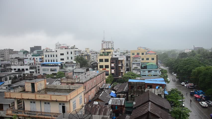 Cityscape of Mandalay City While Stock Footage Video (100 ...