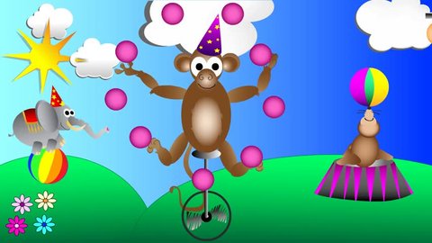 Happy Birthday Funny Circus Animals Cartoon Stock Footage Video (100%  Royalty-free) 10481513 | Shutterstock