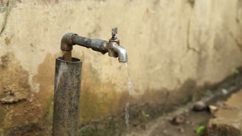 Running Faucet Closed By A Stock Footage Video 100 Royalty Free