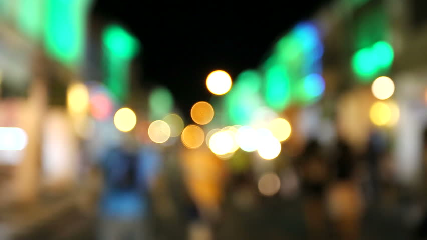 City At Night Background With Cars. Out Of Focus Background With Blurry ...