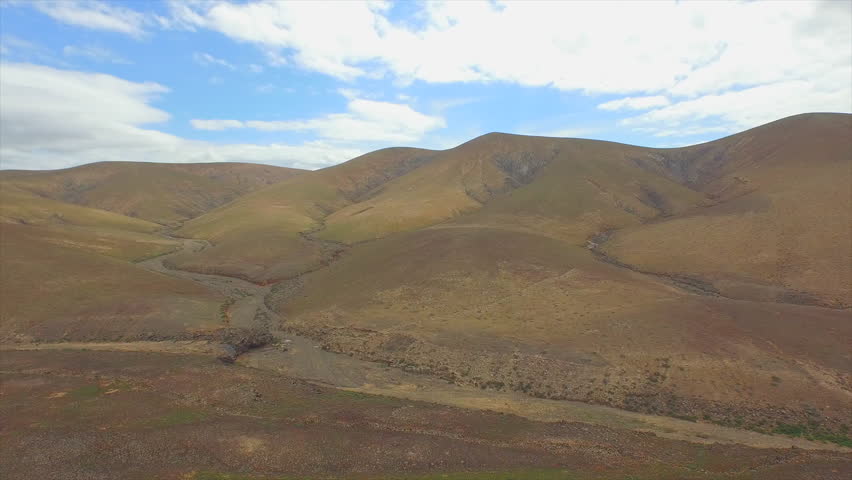 Aerial: Flying Fast Over Desert Stock Footage Video (100% ...