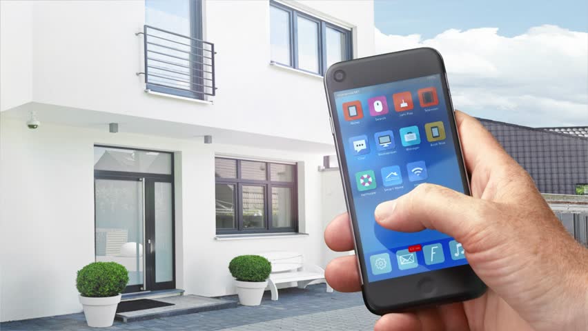 Smart Home - Smart House, Smart Home Automation, Device With App Icons ...