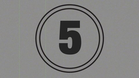 5 Second Countdown Vintage Film Look Stock Footage Video (100%  Royalty-free) 114163 | Shutterstock