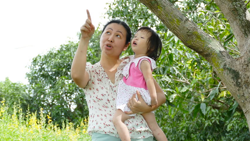 Asian Mother And Her Daughter Stock Footage Video 100 Royaltyfree