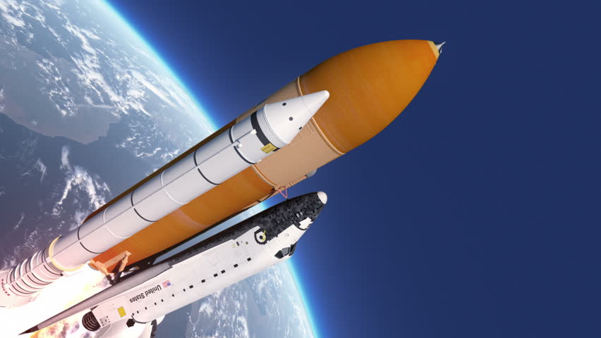 Space Shuttle Launch. 3D Animation. Stock Footage Video 7118395 ...