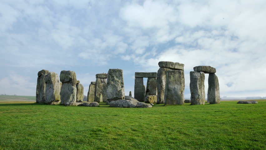 Time Lapse Of The Iconic And World Famous Stone Henge Monolithic Site ...