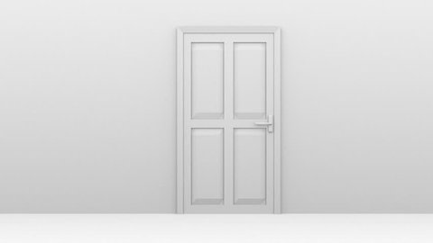 Doors Opening To A Bright Stock Footage Video 100 Royalty Free