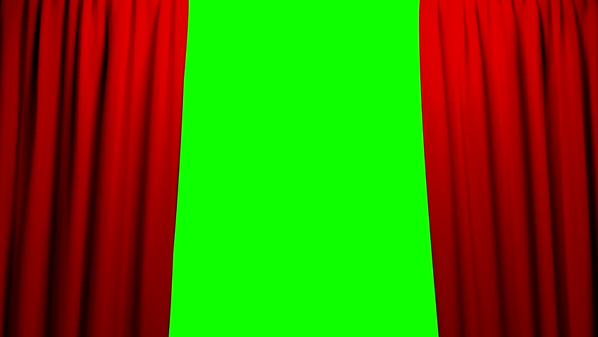Curtains Opening And Closing Stage Stock Footage Video 100