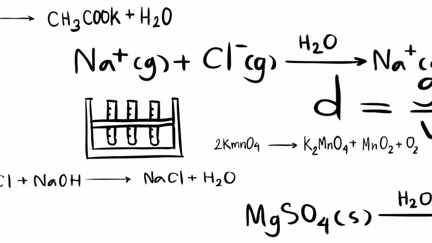 Chemical Formula Stock Footage Video Shutterstock Chemistry Theory Equation And Mathematical Formula Of Element Molecule Bond With Chemical Laboratory Tool Icon Moving