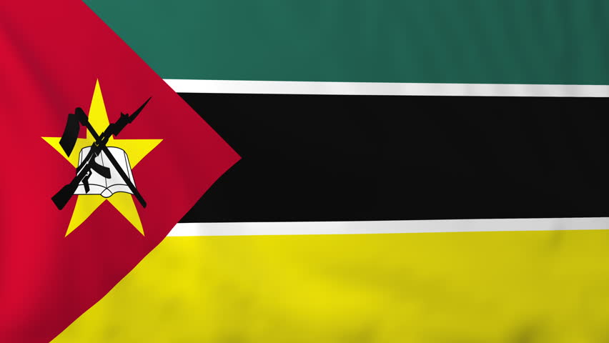 Flag Of Mozambique Background Seamless Loop Animation Stock Footage ...