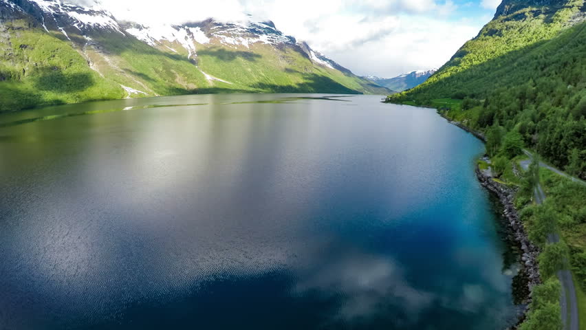 Aerial Footage From Beautiful Nature Norway. Shot In 4K ...