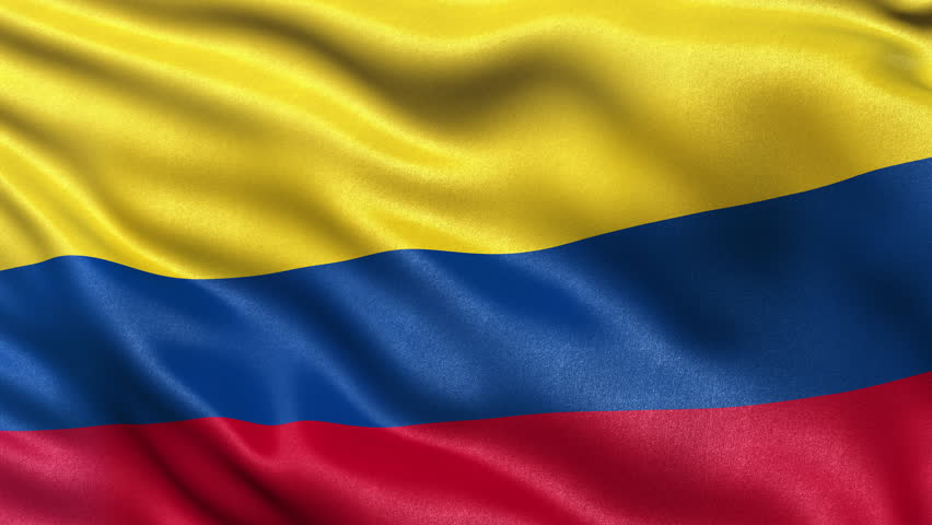 Colombia Flag Stock Footage Video Shutterstock