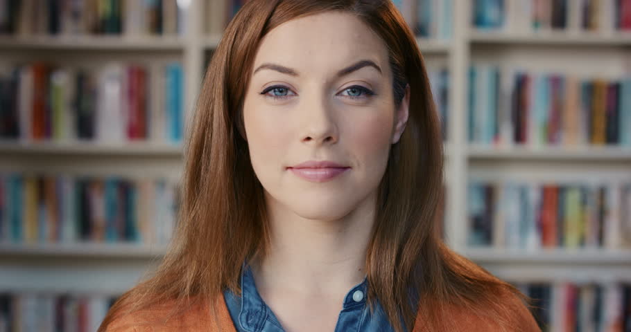 Portrait of Beautiful caucasian brunette woman laughing