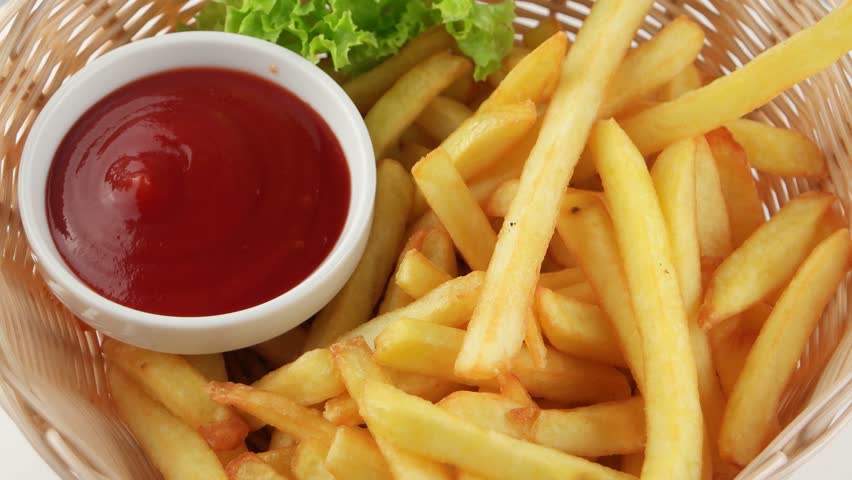 Fresh Fried French Fries with Stock Footage Video (100% Royalty-free ...