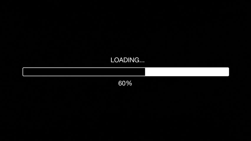 Loading Bar Animation On Black Screen Stock Footage Video 5428349 ...