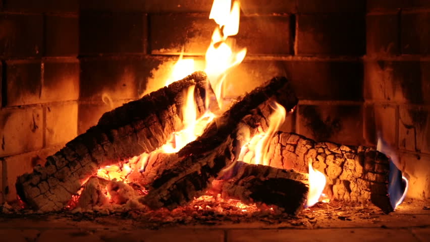 Fireplace Flame Seamless Loop Looped Stock Footage Video 100