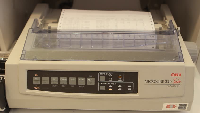 Old Fashioned Printer Stock Footage Video | Shutterstock