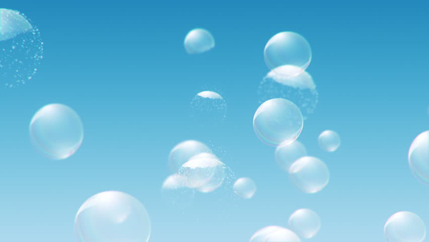 Soat Bubbles Flying In Orange Background Animation Flying Of Soap Bubbles Stock Footage 100