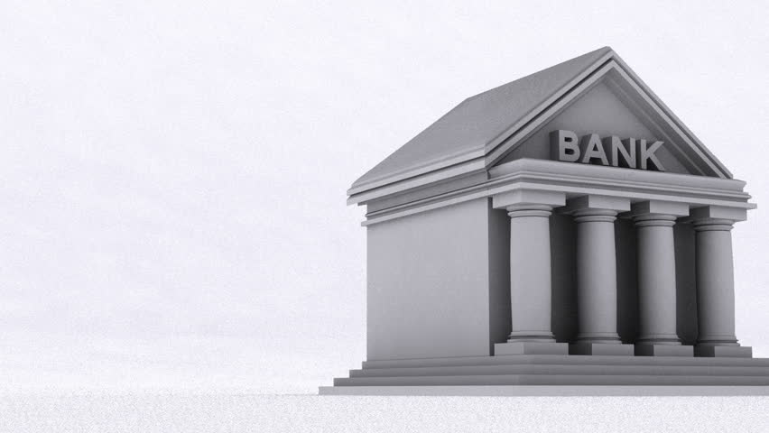 Bank Finance Whiteboard Stop-Motion Style Animation Stock Footage Video