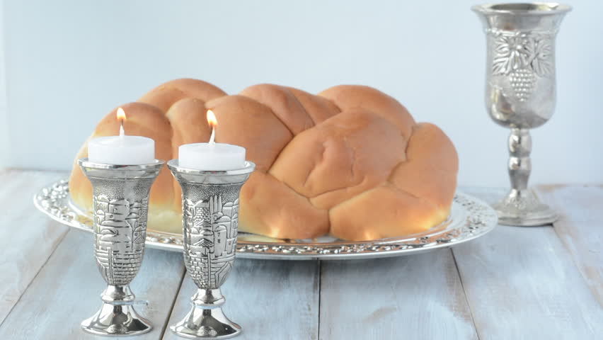 Jewish Woman Hand Lights Shabbat Candles Stock Footage Video 14981299 ...