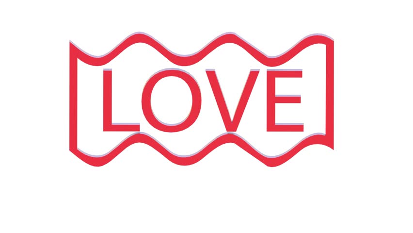 Animation Of Love Word D Render Animation Of Love Word D Render