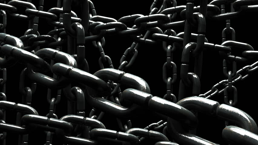 Moving the chains. Chain gif. Chain abstraction. Chain background. Chain Black background.