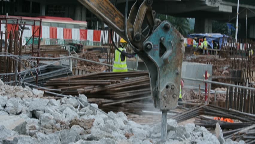 Pressed Piece Of Steel Handling With Special Equipment. Scrap Metal ...