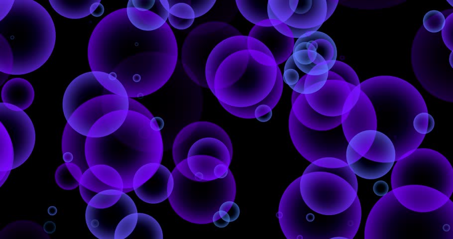 HD Loopable Background With Nice Purple Bubbles Stock Footage Video