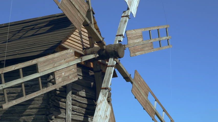 Old Windmill Blades Rotating On Stock Footage 100 Royalty Free 17737933 Shutterstock