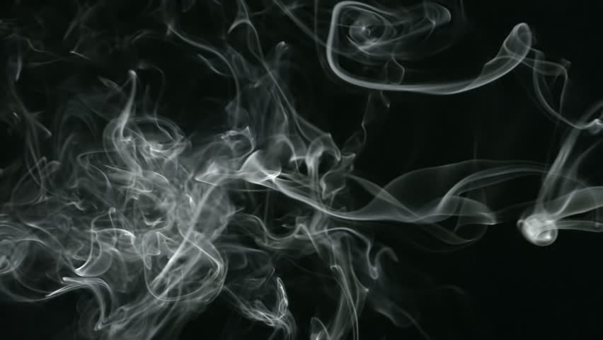 Stream Of Wispy Smoke Over A Black Background Royalty Free Video