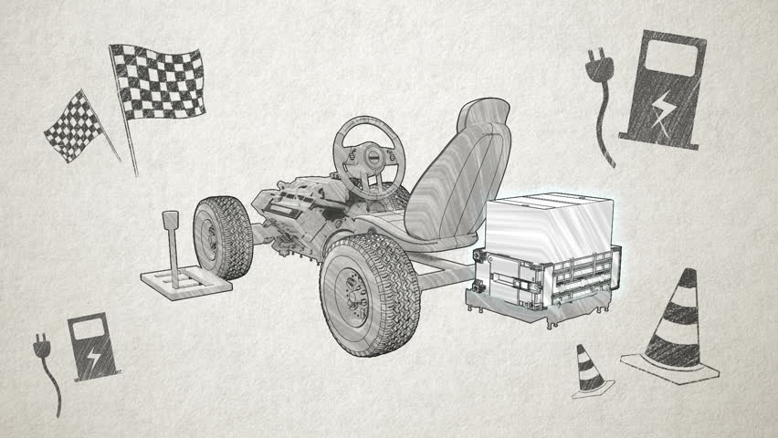 Hybrid Car Electronic Hydrogen Lithium Stock Footage Video 100 Royalty Free 18643043 Shutterstock