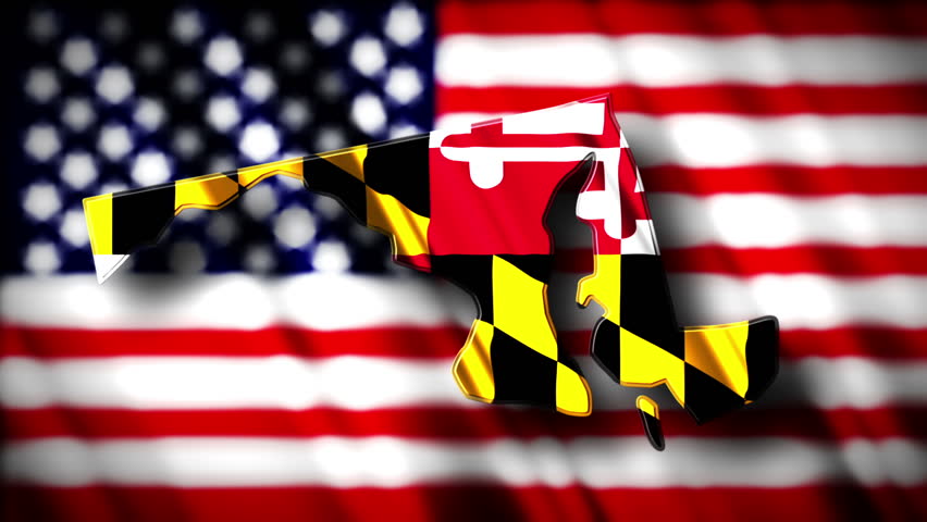 Flag of Maryland in the Stock Footage Video (100% Royalty-free) 1867453