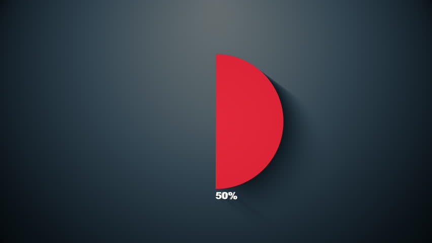 50 50 Pie Chart