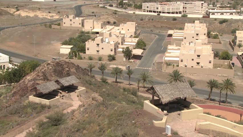 Middle East City View, Late Afternoon. Al Rakka, Saudi Arabia ...