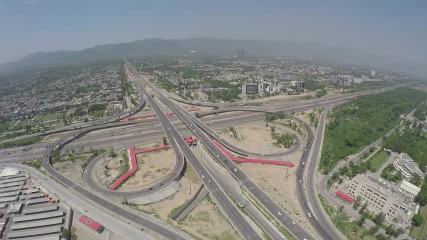 Islamabad Biggest Flyover E Stock Footage Video 100 Royalty free 