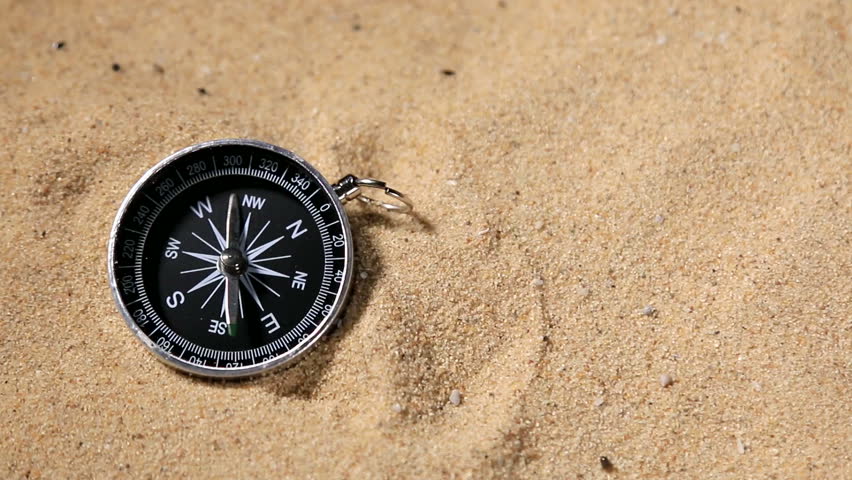 Tourist Compass In The Sand In The Desert Stock Footage Video 18367486 ...