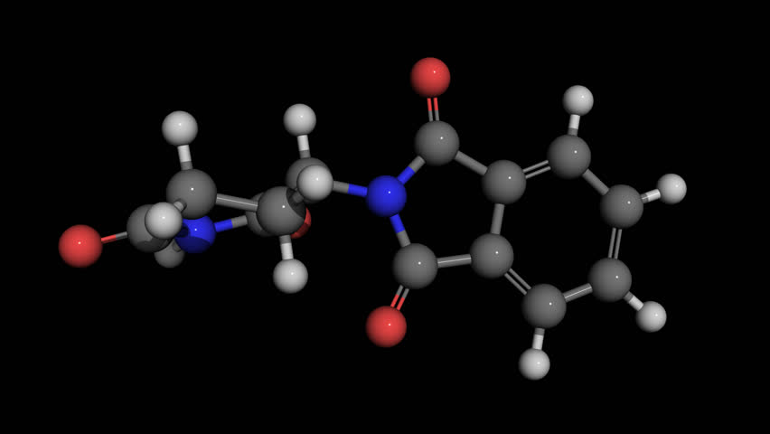 Testosterone Molecule Model Ball And Stick Rotating. Testosterone Is A ...