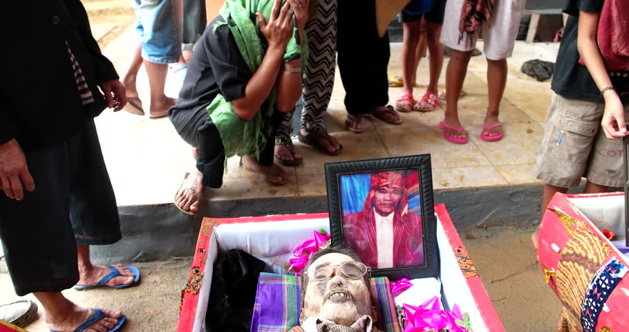 North Toraja, Sulawesi, Indonesia-Aug 26, 2016:Special Ritual Called Ma ...