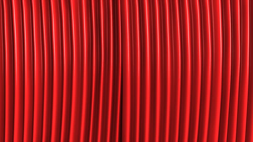 Animation Of Opening Theater Curtains The Alpha Channel Is Animation Classic Theater Stage With Green Screen Hd Stock Footage