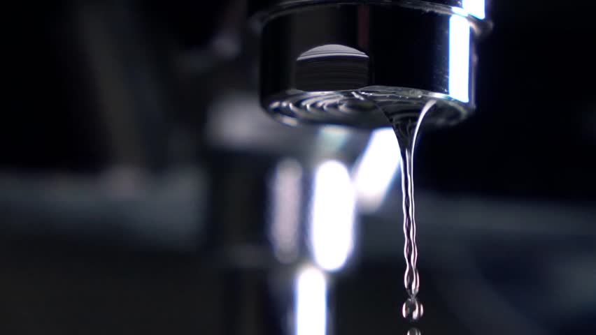 Dripping Faucet Leakage Concept Super Stock Footage Video