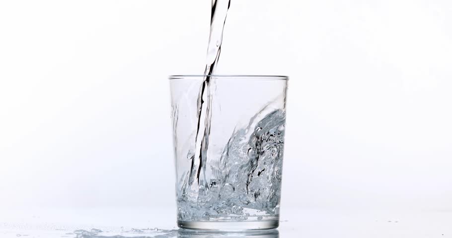 Water Poured Into Glass Frozen Motion Water Being Poured Into Glass Stockvideos Filmmaterial