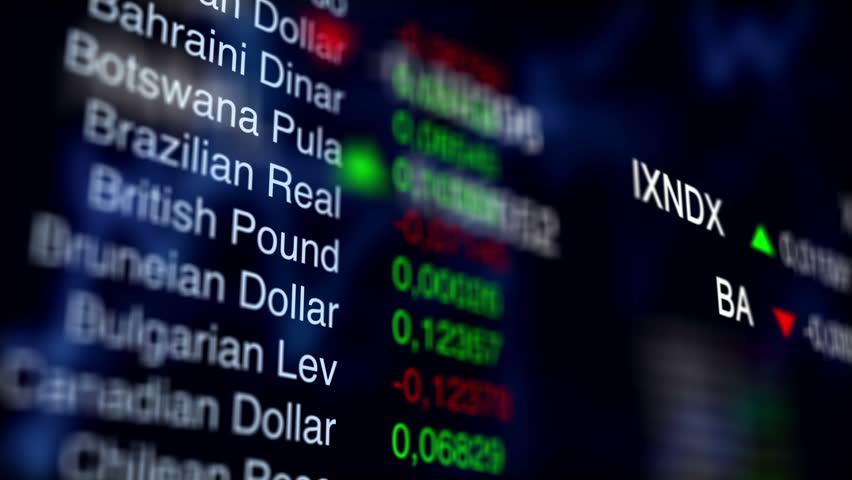 Stock Currency Exchange Business Background Footage Video Stock Currency Exchange Business Background V1