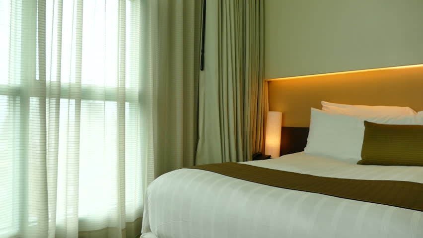 Modern Hotel Bedroom sliding door mirror wardrobe in modern hotel bedroom interior Modern Hotel Bedroom sliding door mirror wardrobe in modern hotel bedroom interior