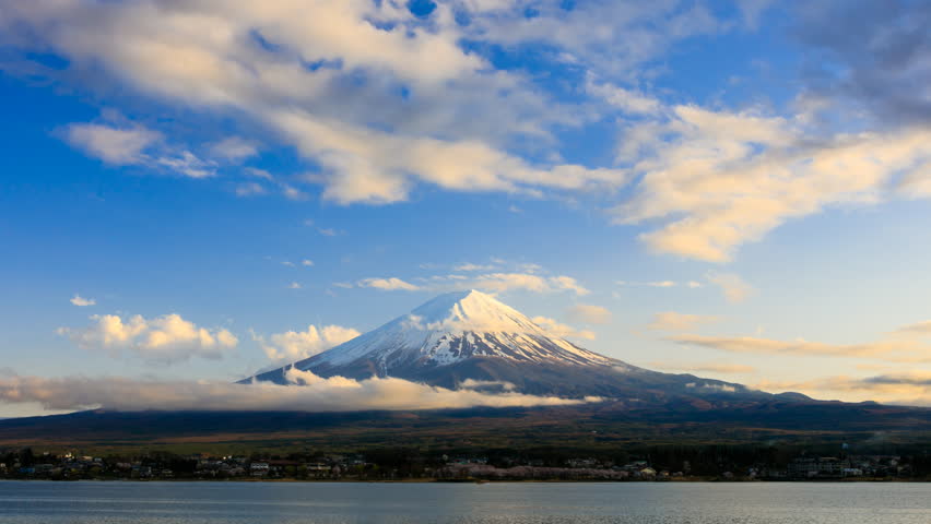 Sunrise Over The Mount Fuji In The Mountain Landscape Japan Image 