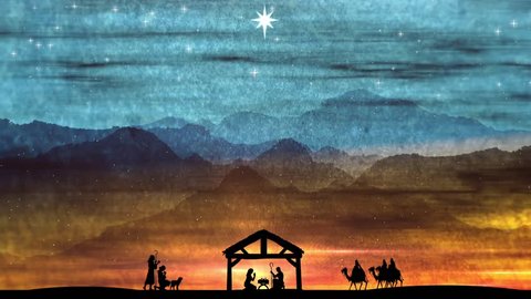 christmas worship backgrounds manger